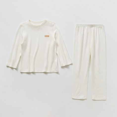 Kids Bamboo Cotton Loungewear Set - Natural Baby Clothing丨Pure, organic, dye-free care, cozy and gentle for babies