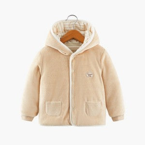 Velvet Quilted Hooded Top