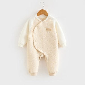 Baby Air Layer Wrap-Style Romper - Natural Baby Clothing丨Pure, organic, dye-free care, cozy and gentle for babies