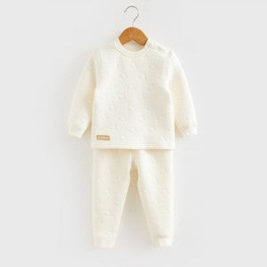 Baby Shoulder-Snap Thermal Underwear Set